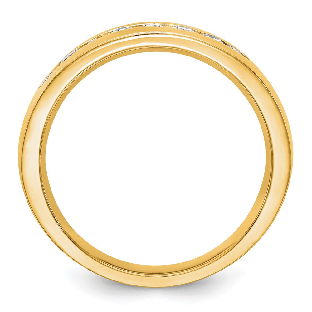 14k Gold Lab Grown Diamond Wedding Band Ring 1/2ct Clarity- VS Color- D-E