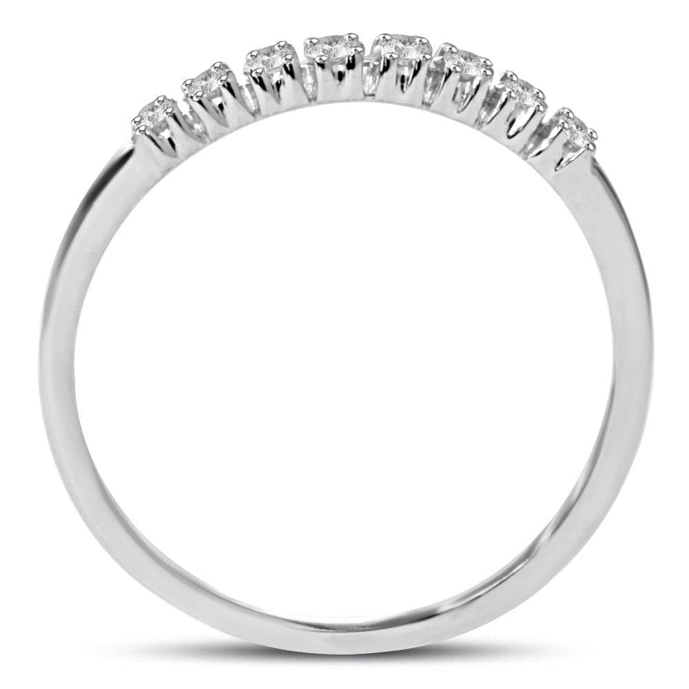 1/5ct Diamond Wedding Ring 14K White Gold