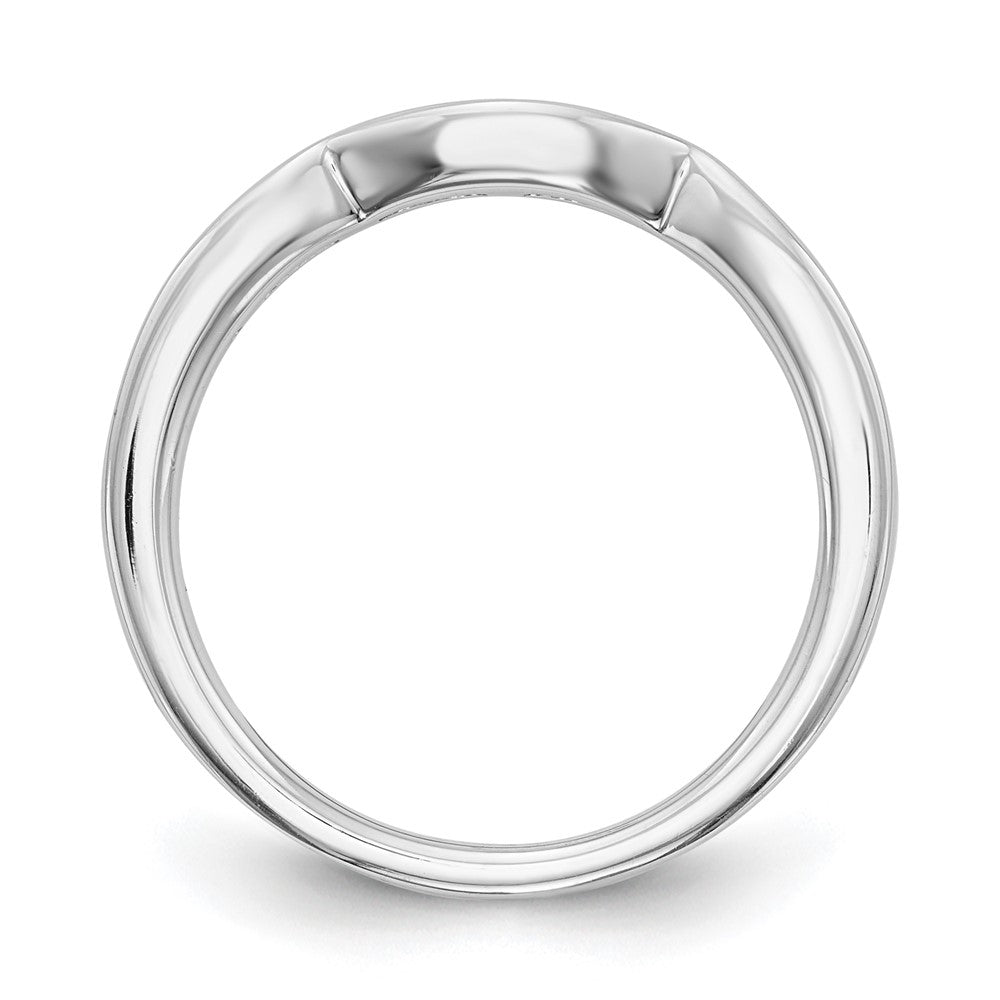 14k White Gold Lab Grown Diamond Wedding Band Ring 1/5ct Clarity- VS Color- G-H