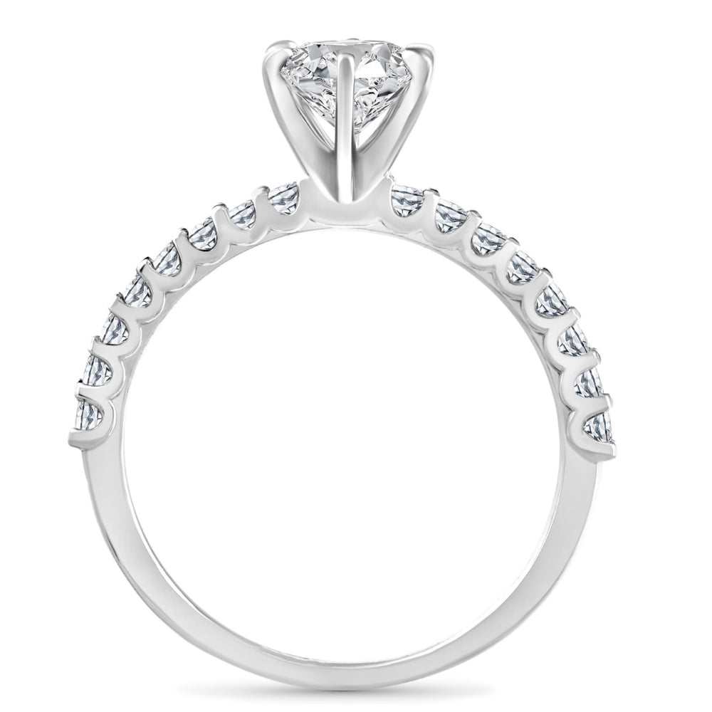 Certified 1.45Ct Platinum Round Cut Diamond Engagement Ring Lab Grown Size 8