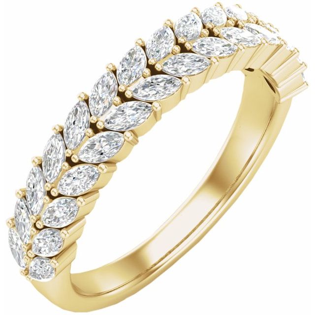 3.4Ct Lab-grown Diamond Band in 14K Yellow Gold