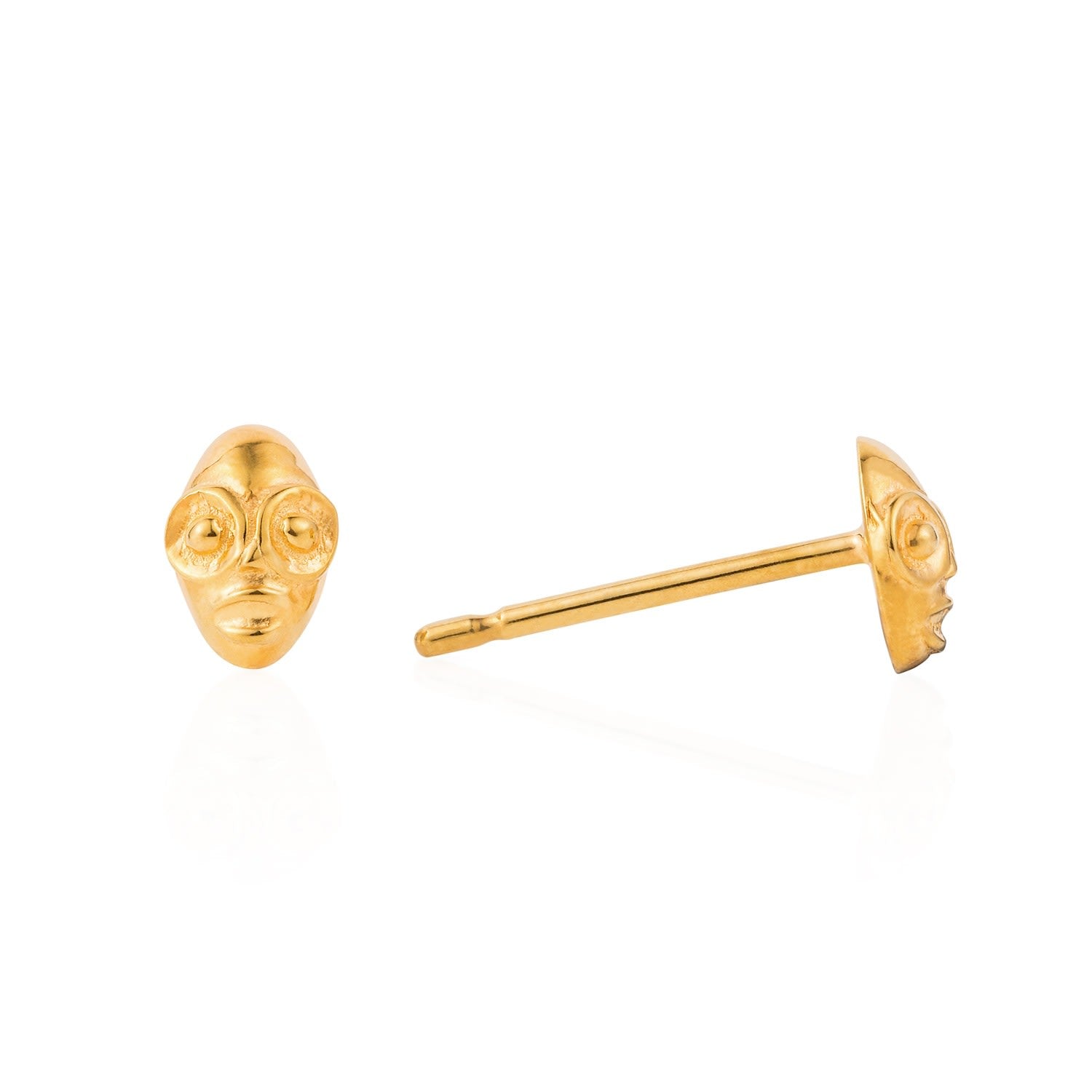 Tiny Voodoo Ghede Earrings Gold