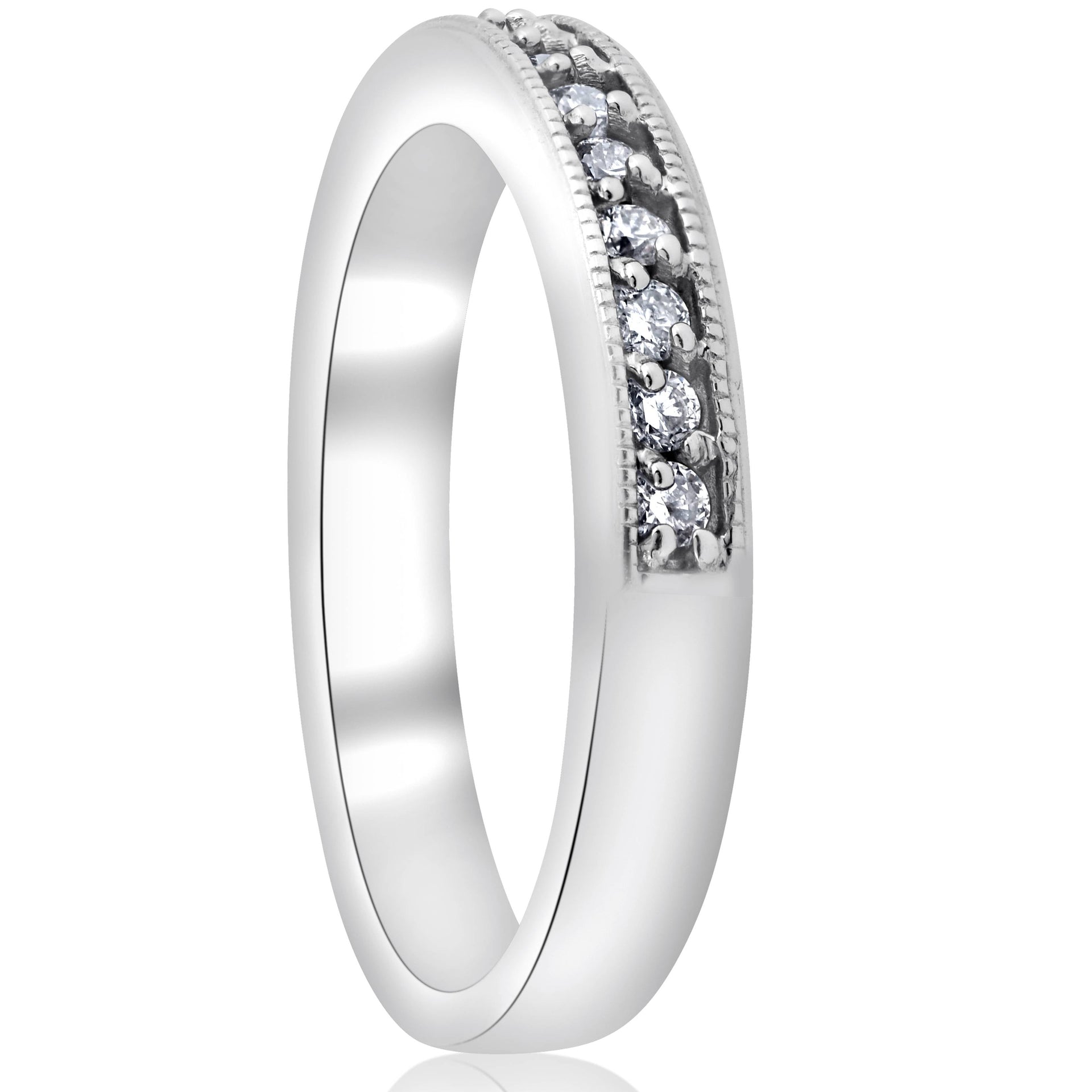 1/3ct Diamond Wedding Ring 14K White Gold