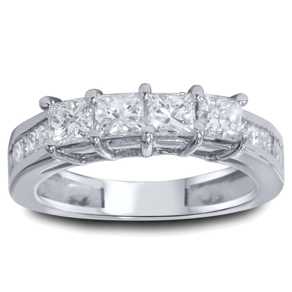1 1/4ct Princess Cut Diamond Wedding Anniversary Ring