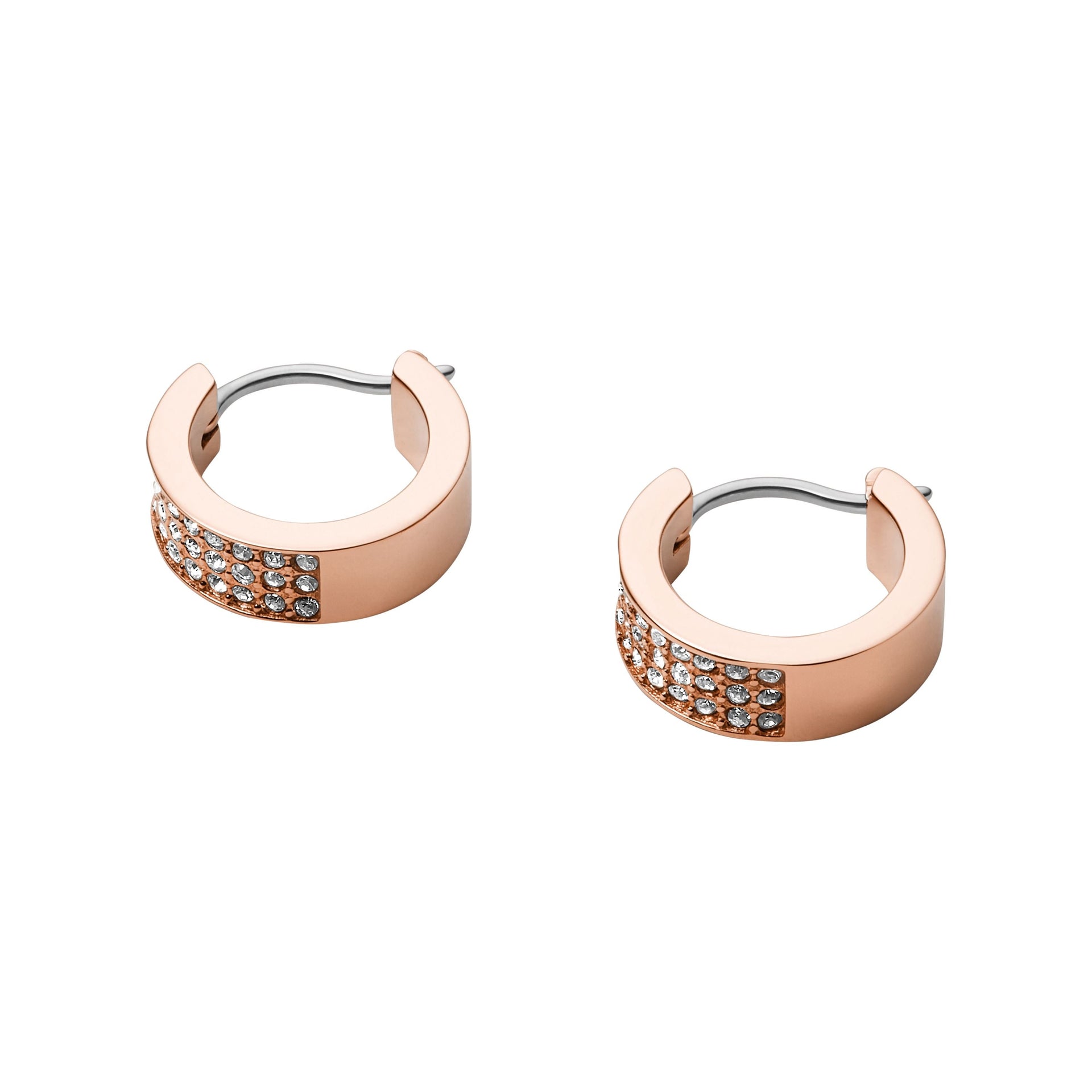 Fossil Women's Rose Gold-Tone Stainless Steel Earrings