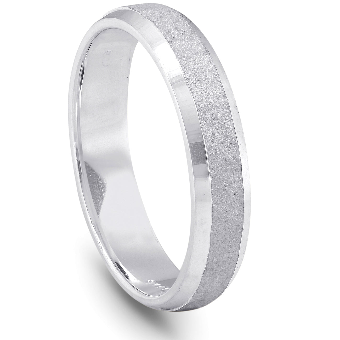 Hammered Wedding Band Argentium Sterling Silver Size Selectable