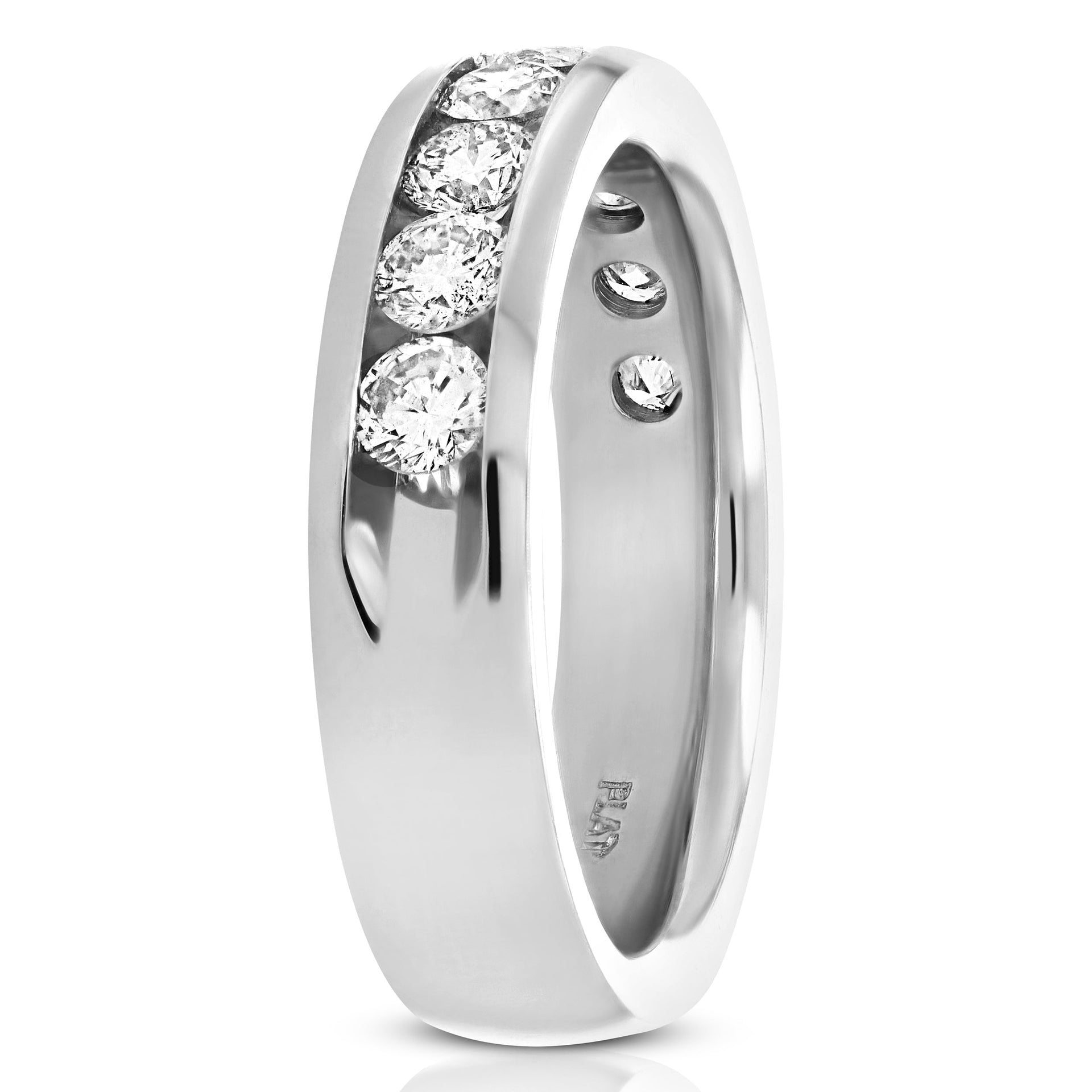 1 cttw Diamond Wedding Band Platinum