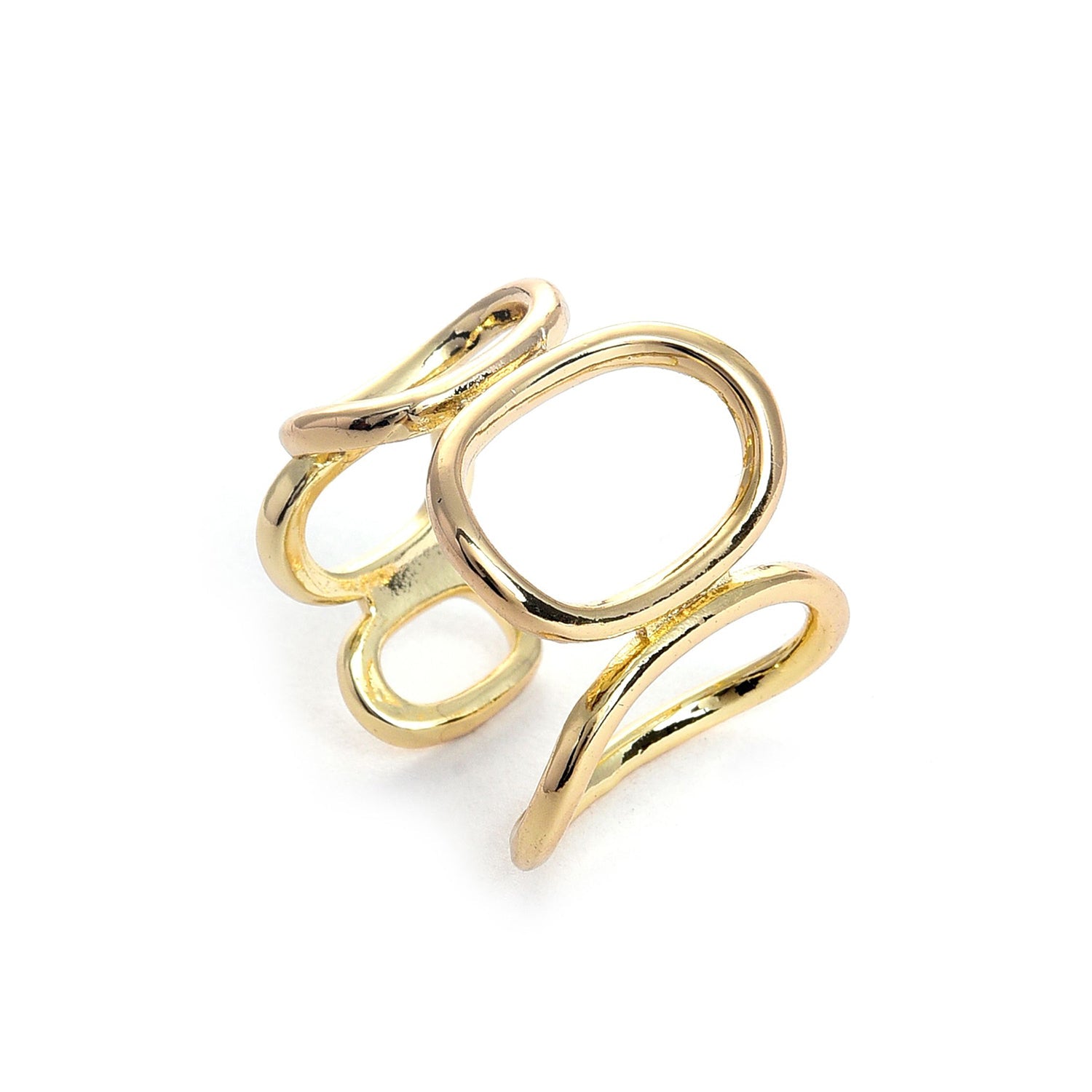 Gold-plated Designer Ring