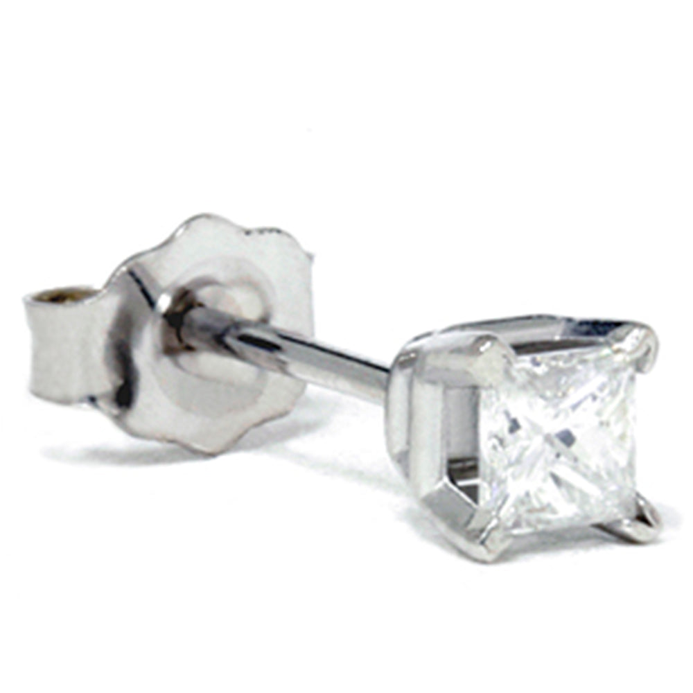 1/4ct Diamond Stud 14K White Gold