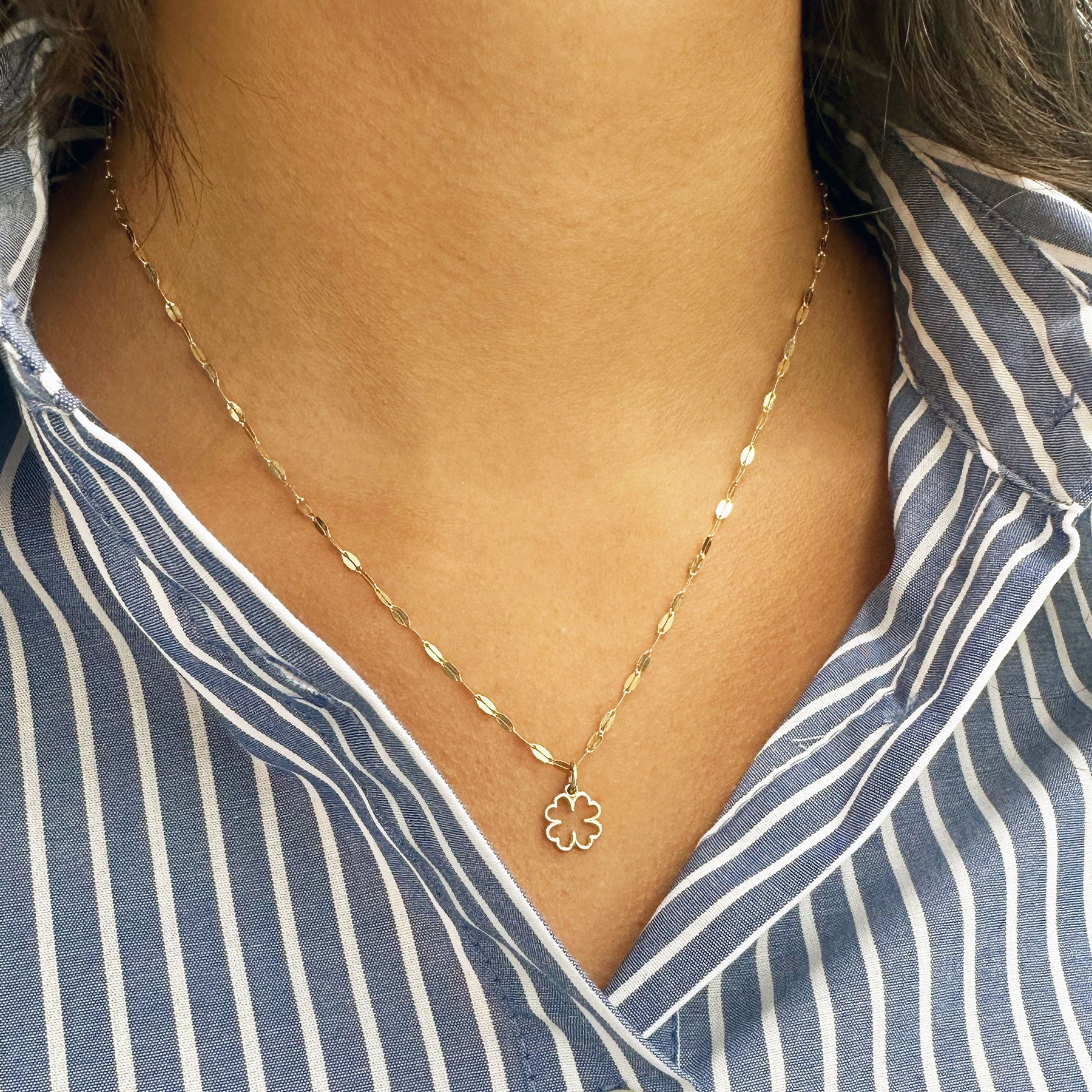 Mini Gold Clover Charm