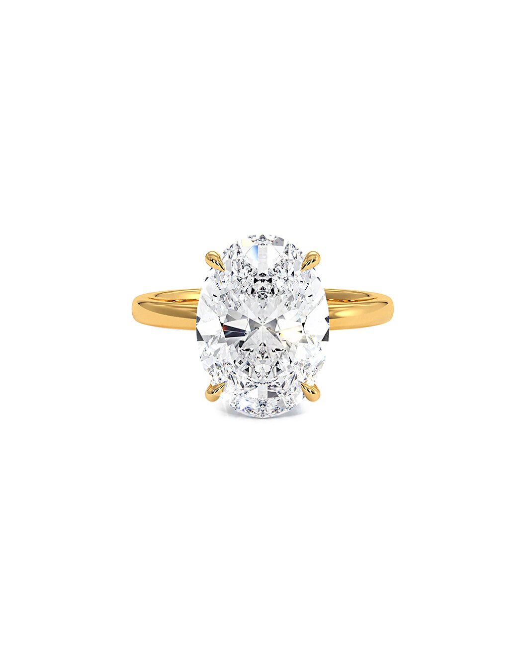 14K White Gold 3.00 Carat F - Vs2