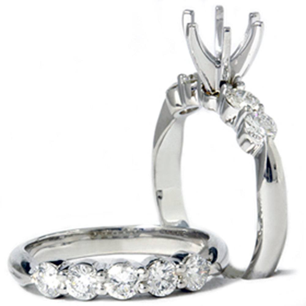 1 1/5ct Diamond Engagement Ring Setting Mount
