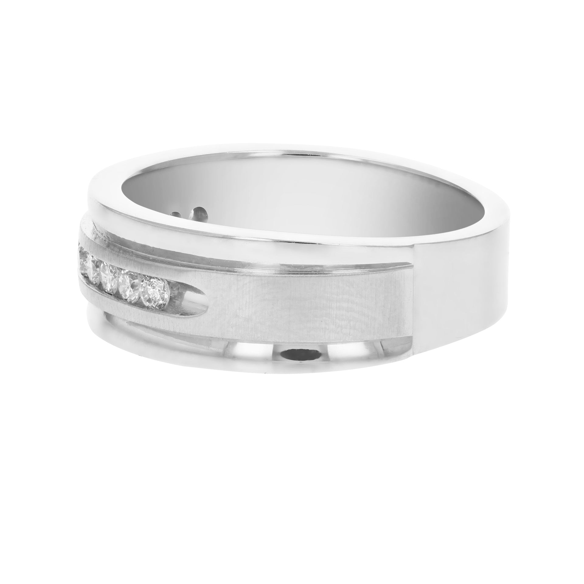 1/4 cttw SI1-SI2 11 Stone Certified Machine Diamond Wedding Band 14K Gold