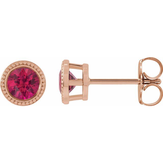 Lab-grown Diamond Earrings in 14K Rose Gold