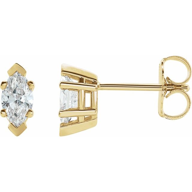 1.2Ct Lab-grown Diamond Earrings in 14K Yellow Gold