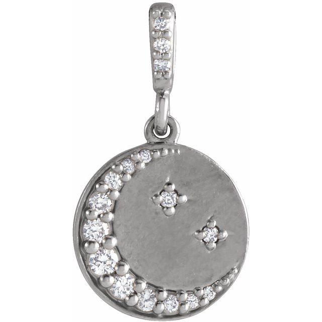 1.10Ct Natural Diamond Pendant in 14K Yellow Gold