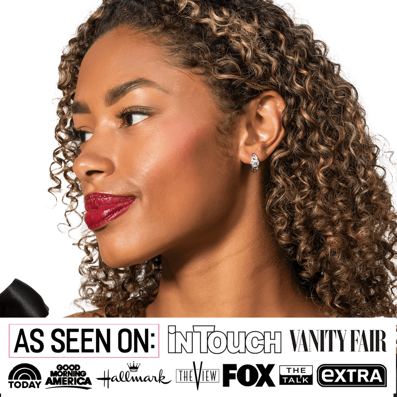 Moissanite by Cate & Chloe Evelyn 18k Gold Plated 925 Sterling Silver Hoop Earrings 1tcw