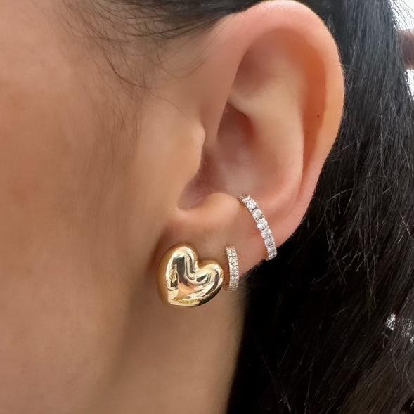 Puffy Heart Earrings