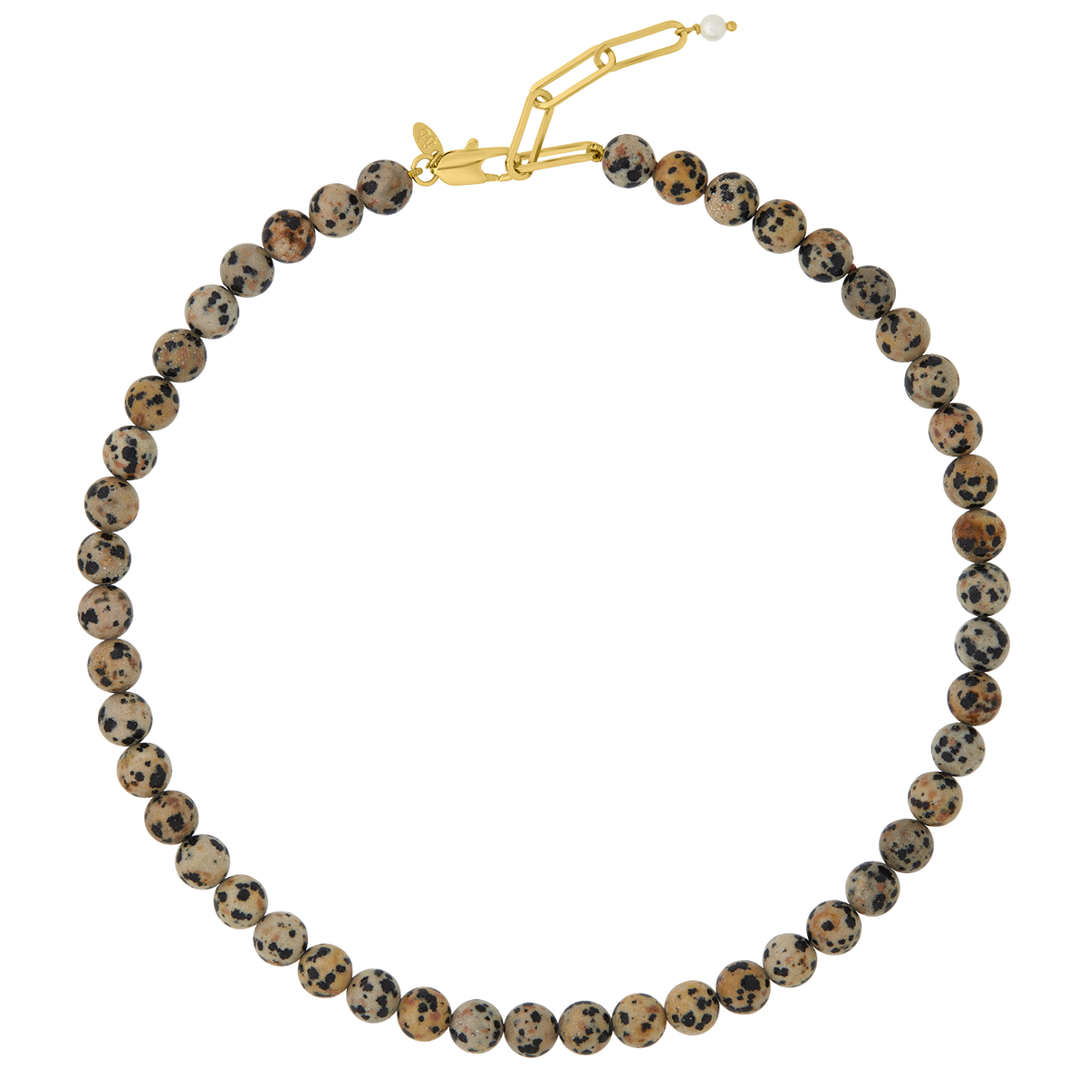 PETITE PALOMA NECKLACE DALMATION JASPER