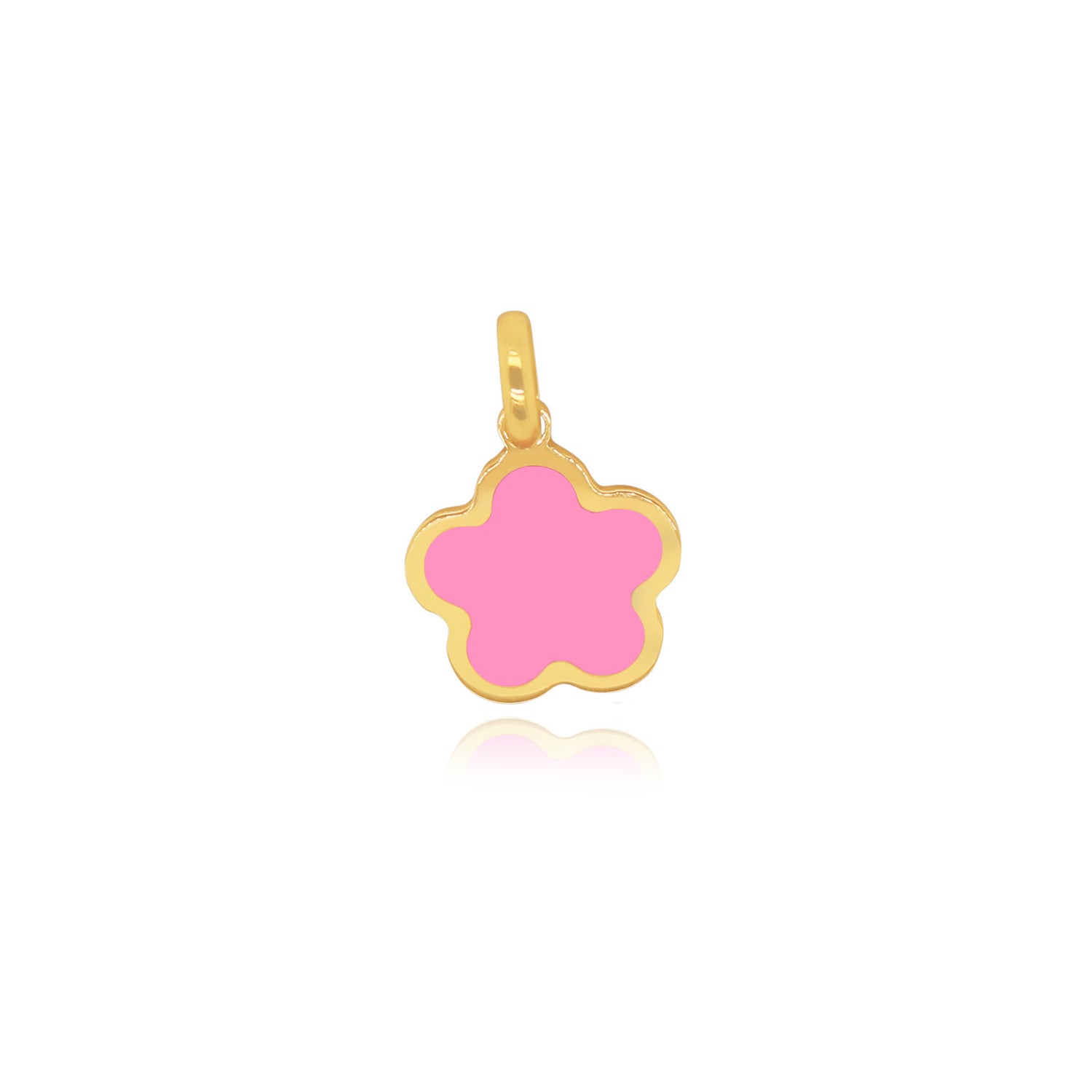 Bubblegum Pink Flower Charm 11mm