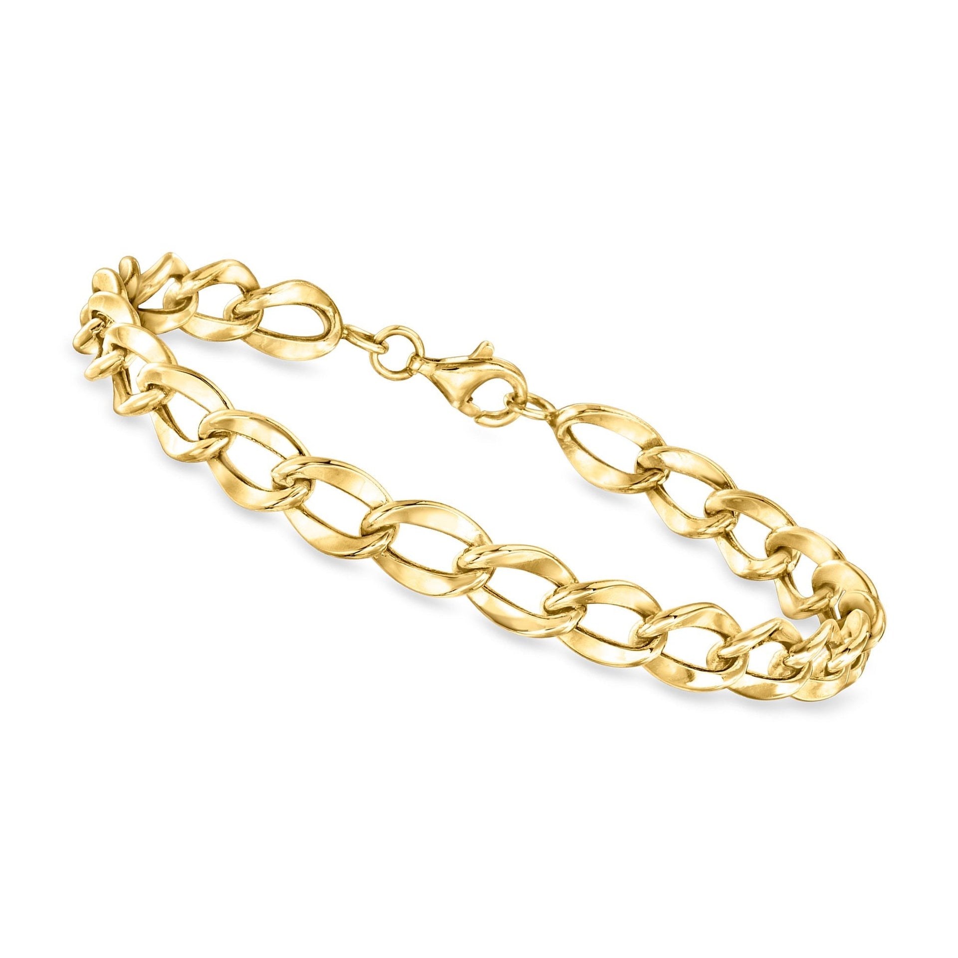 Canaria Fine Jewelry 10kt Yellow Gold Curb-link Bracelet