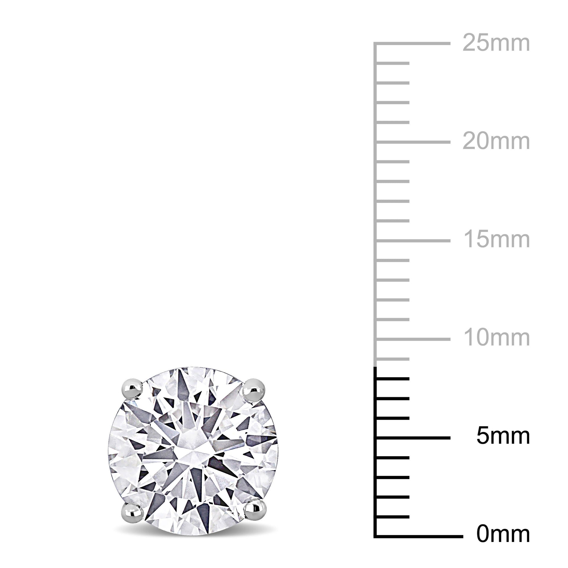 Created Forever 5ct TW Lab-Grown Diamond Martini-Style Stud Earrings in 14K White Gold