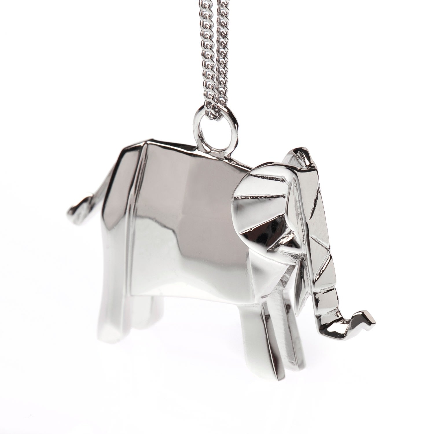 Elephant Necklace Sterling Silver