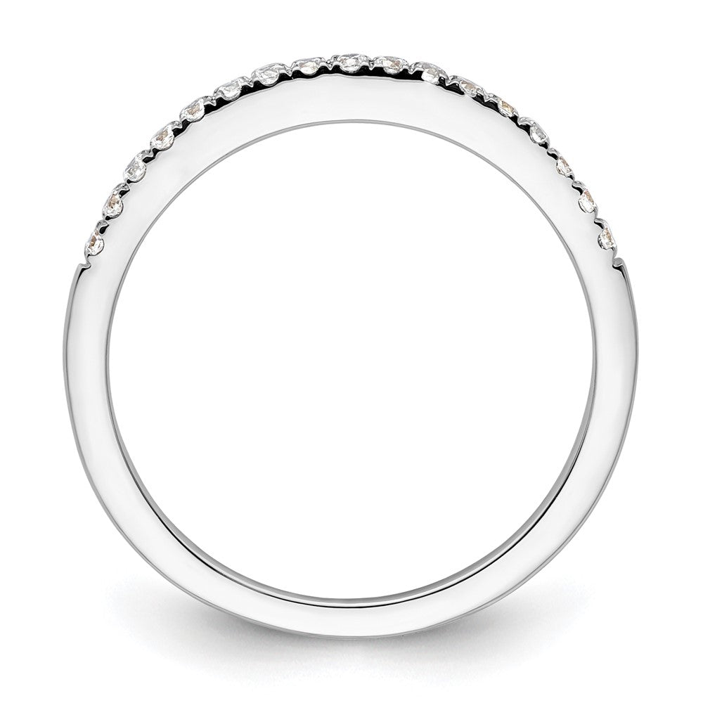 14k White Gold Lab Grown Diamond Wedding Band Ring 0.17ct Clarity- VS Color- G-H