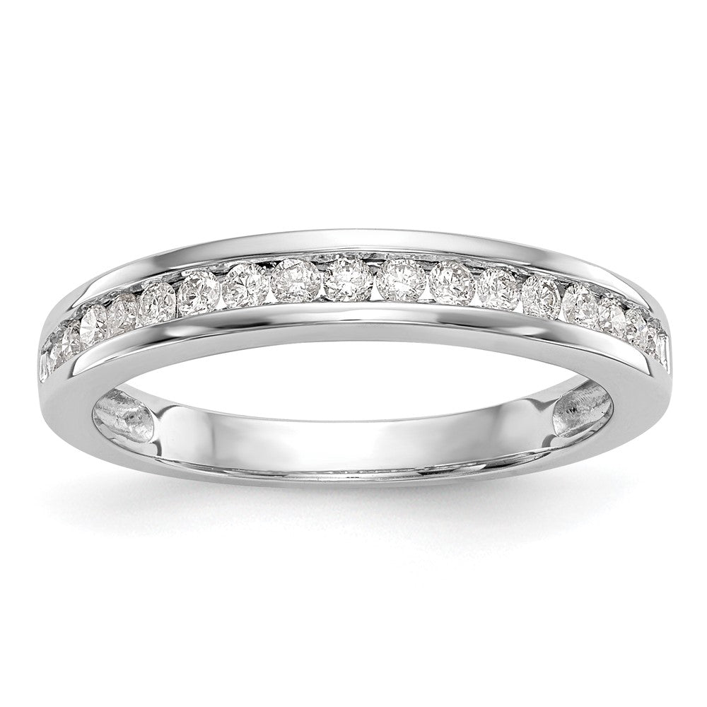 14k White Gold Lab Grown Diamond Wedding Band Ring 0.33ct Clarity- VS Color- G-H