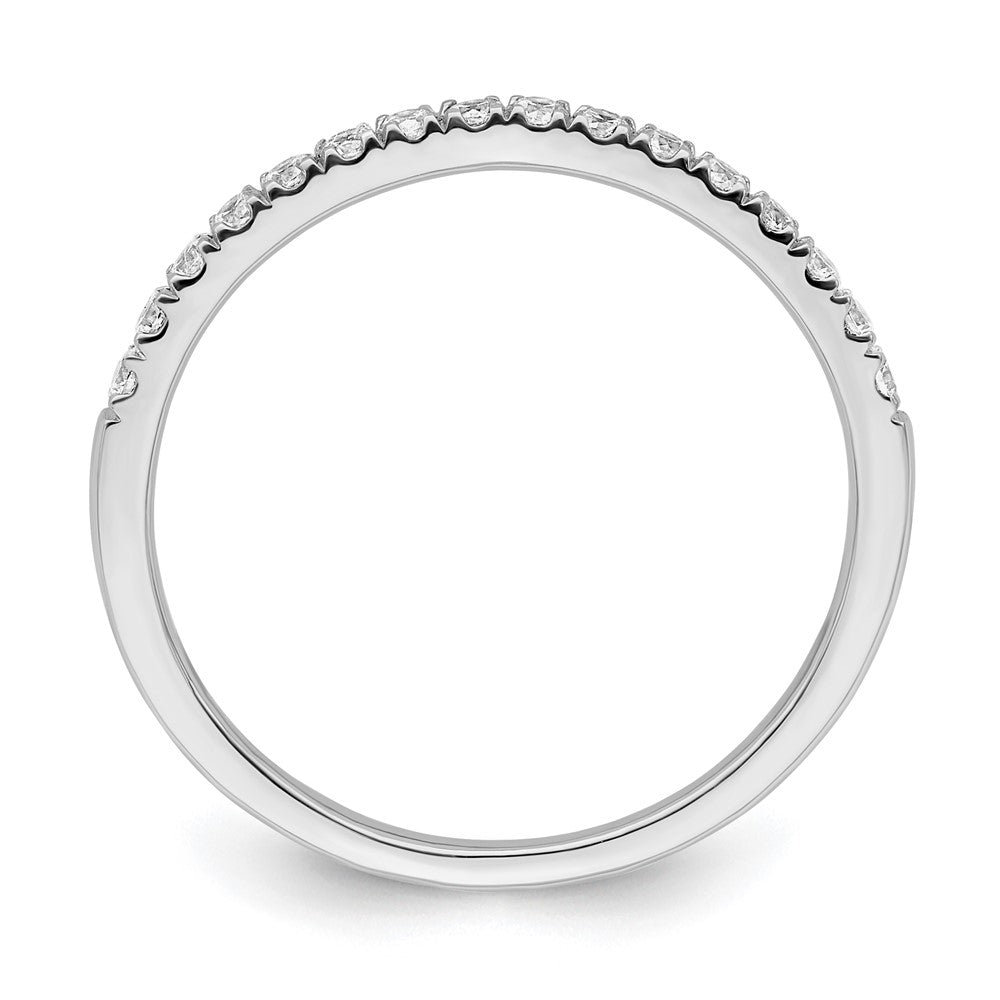 14k White Gold Lab Grown Diamond Wedding Band Ring 1/2ct Clarity- VS Color- G-H