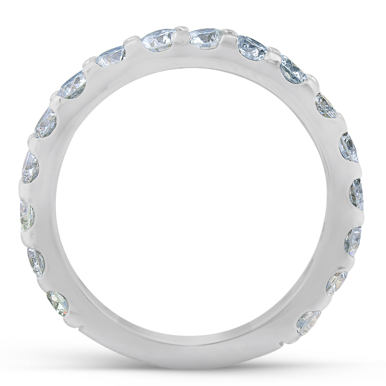 1.90 Ct Diamond Wedding Ring 10k White Gold