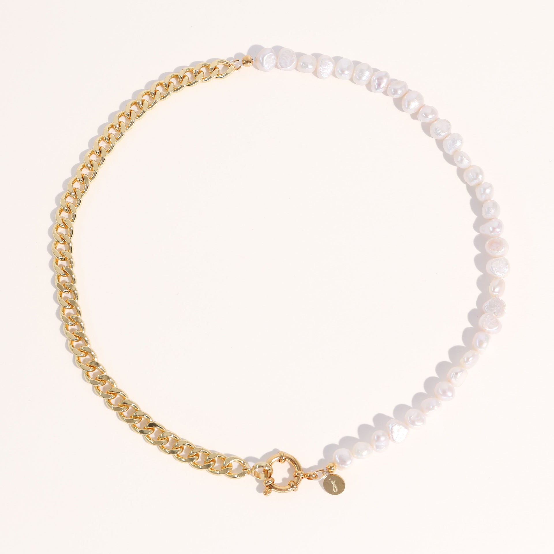Lauren Pearl Cuban Chain Necklace