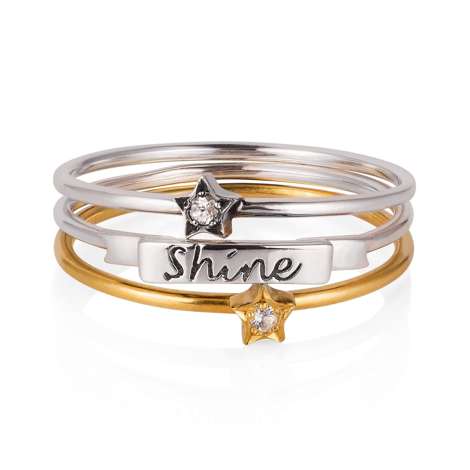 ‘Shine Like A Star’ Stack Rings