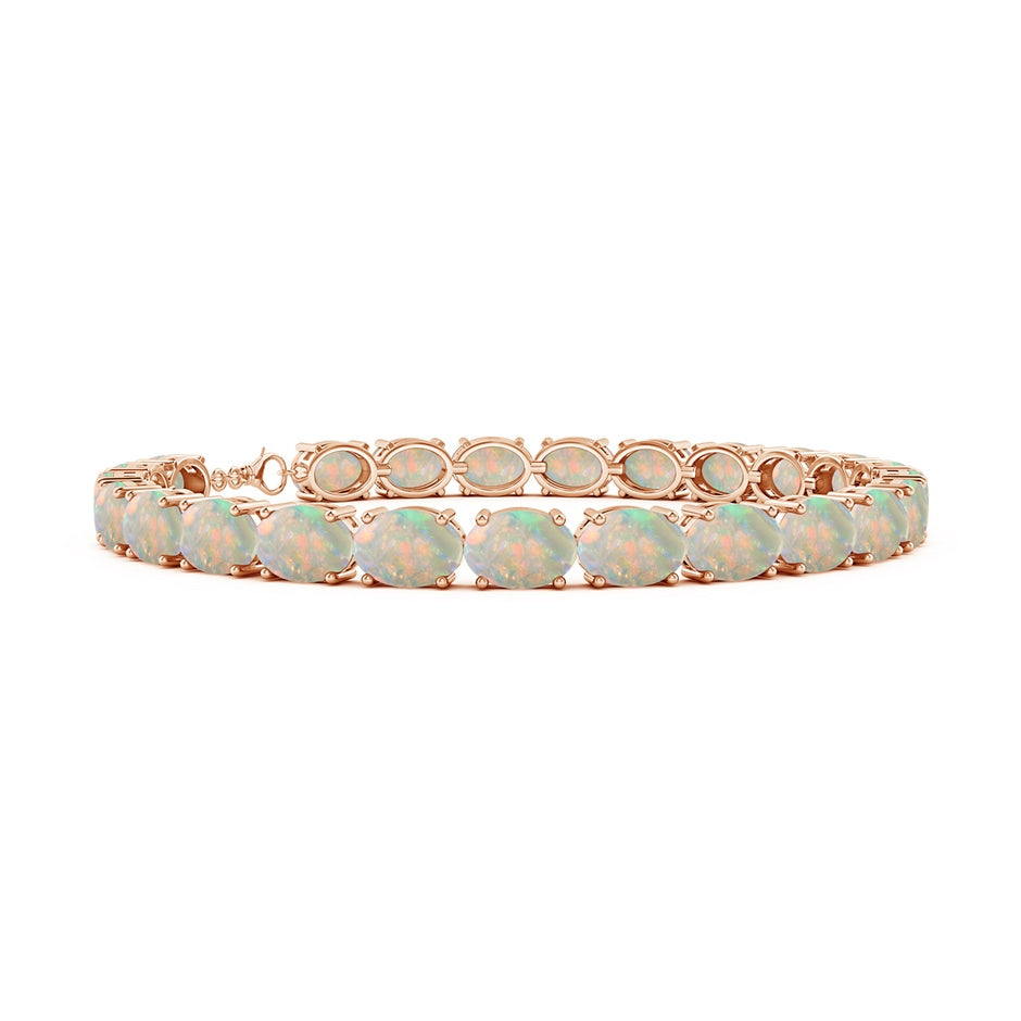 Classic Oval Opal Tennis Link Bracelet