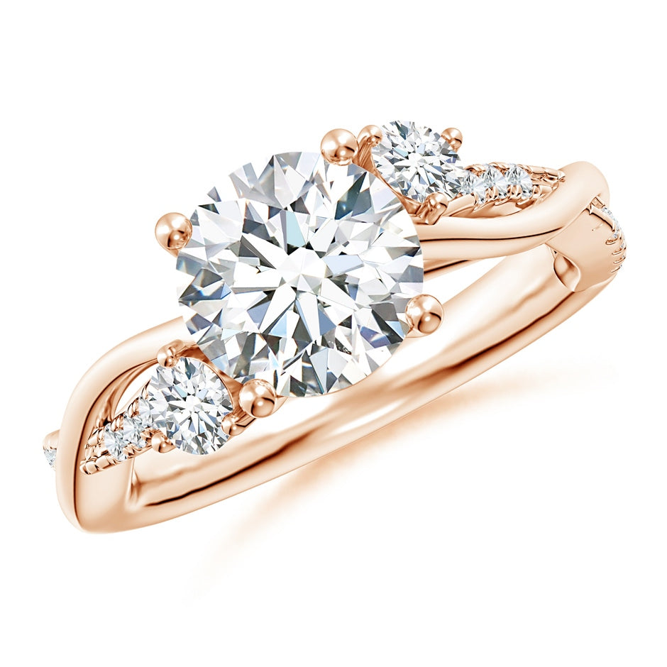 Lab-Grown Nature Inspired Diamond Twisted Vine Ring