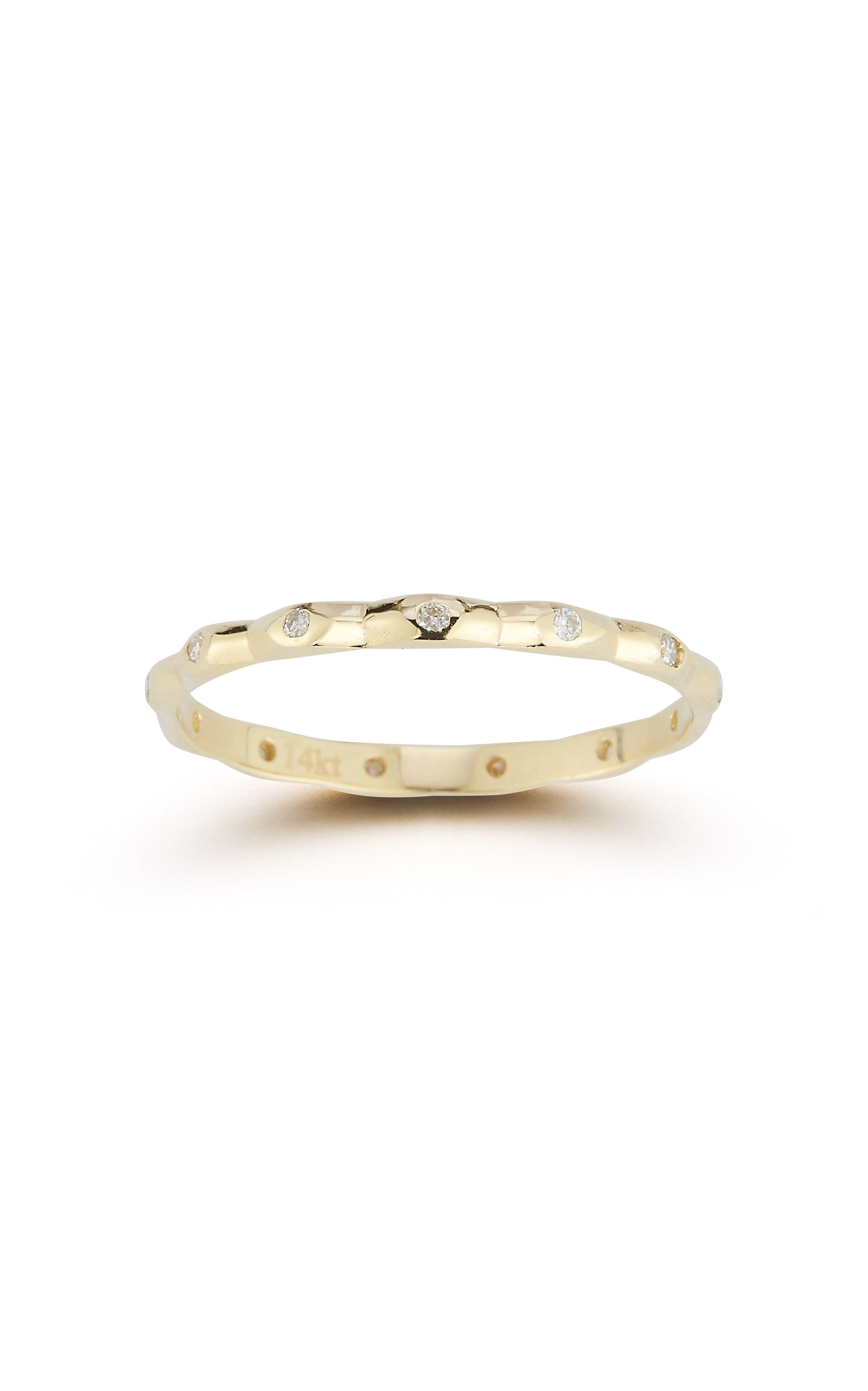 14K Gold & Diamond Band Ring