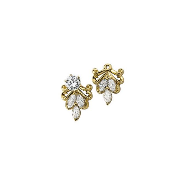 3.4Ct Diamond Studs in 14K Yellow Gold