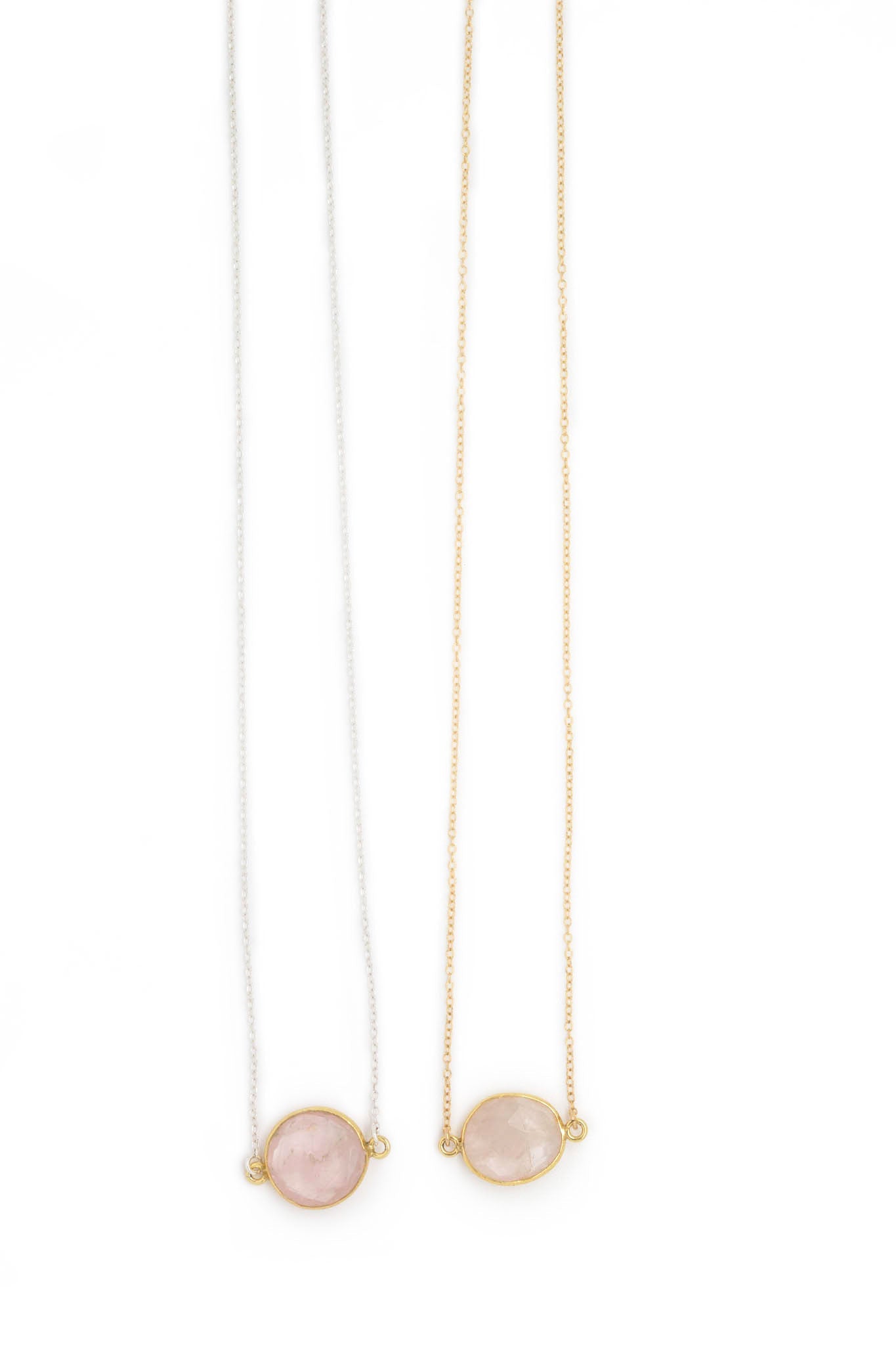 Mrs. Parker Demi Fine Necklace in Rose Quartz