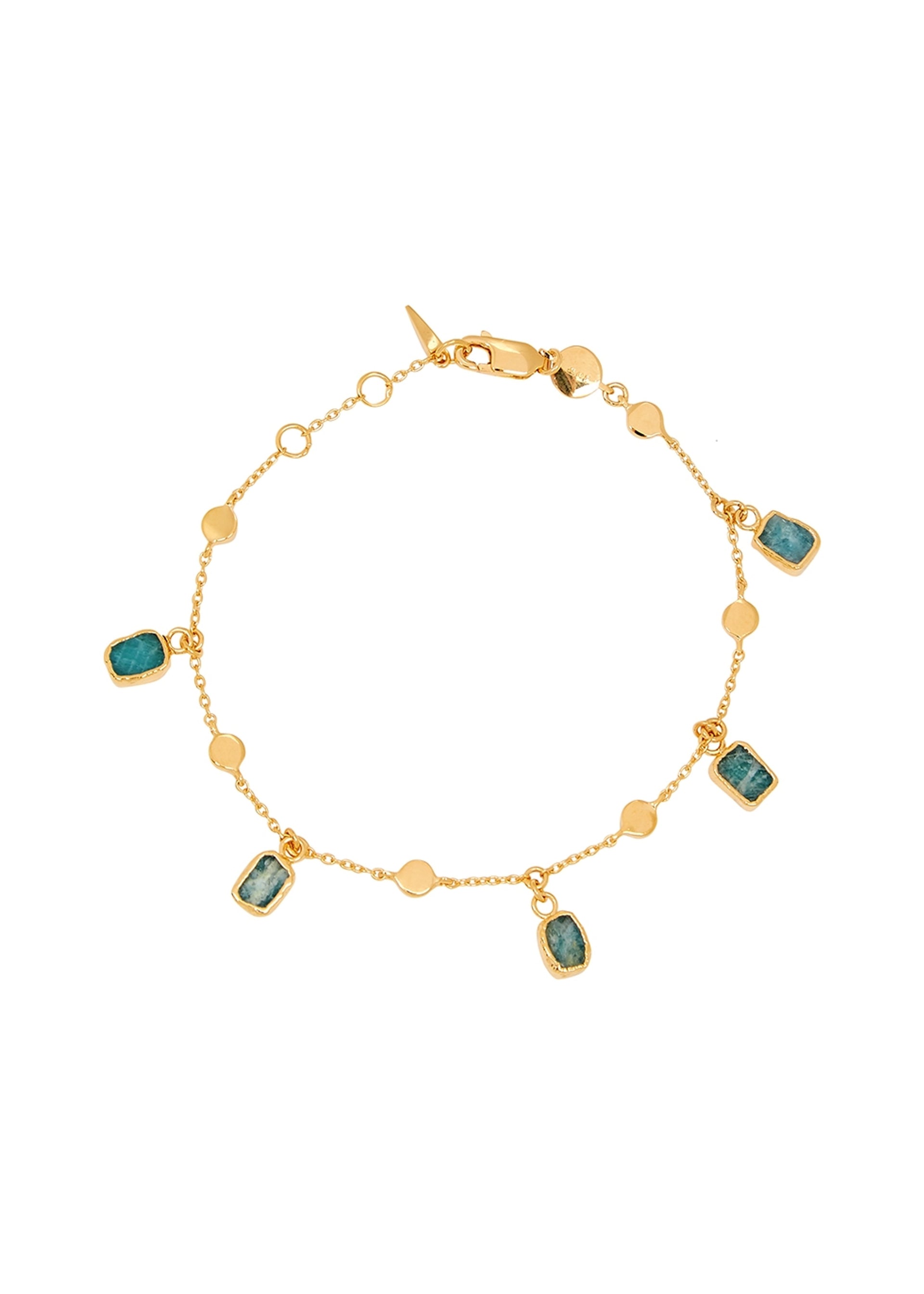 Amazonite Lena 18kt gold vermeil bracelet