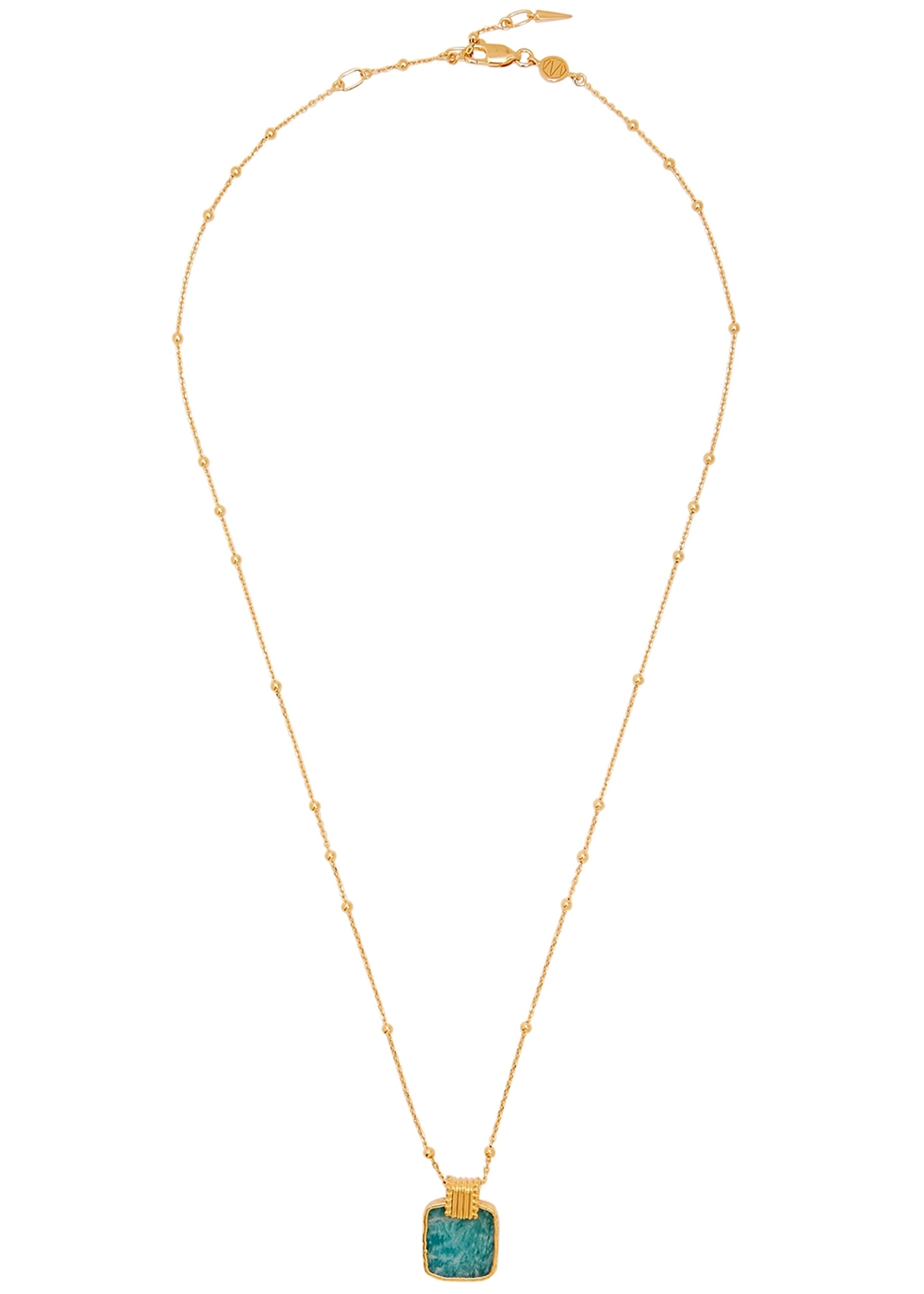 Amazonite Lena 18kt gold vermeil necklace