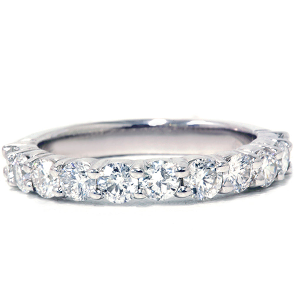 1 5/8 ct Diamond Half Eternity Ring 14K White Gold