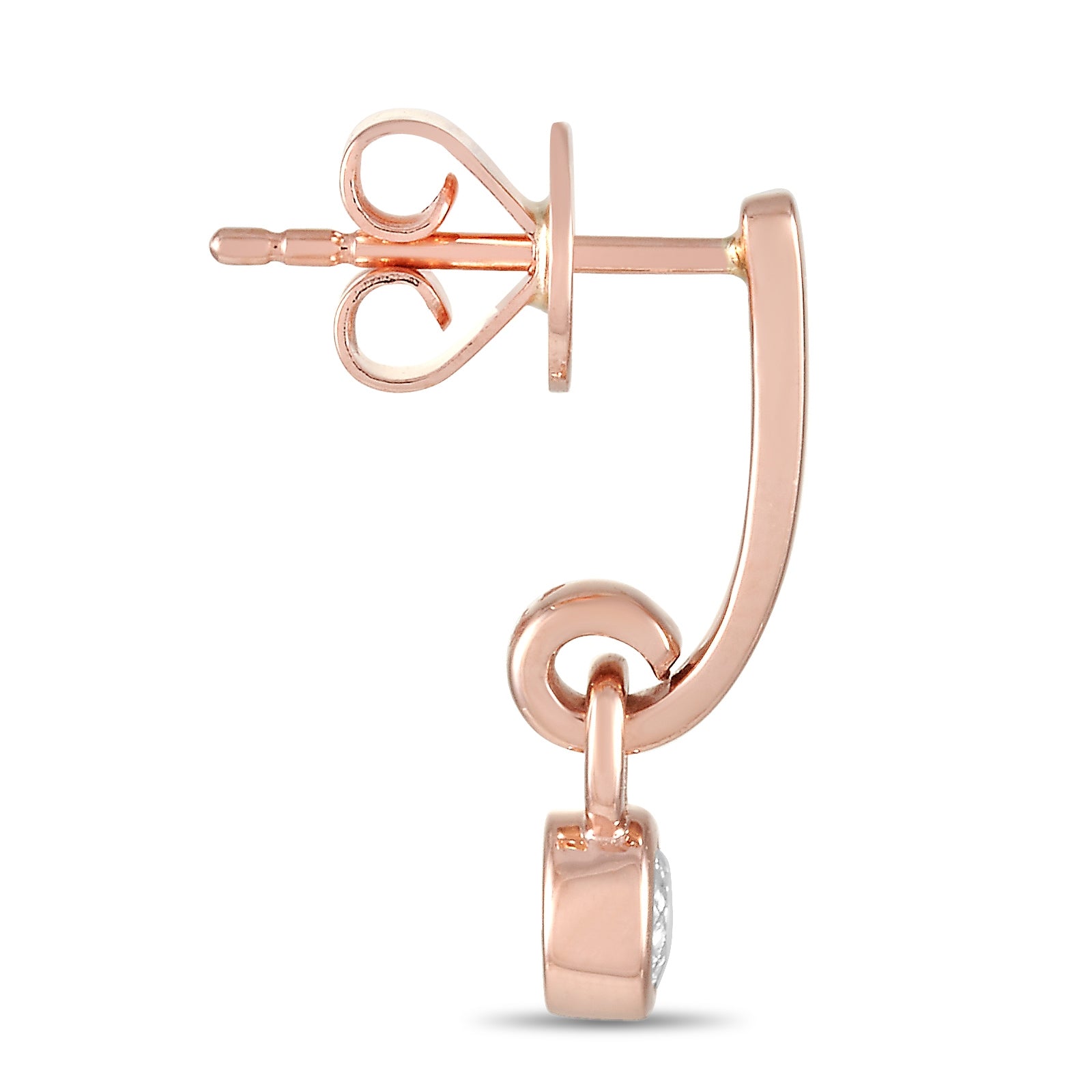 14K Rose Gold 0.29 ct Diamond Earrings