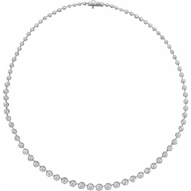 3.4Ct Lab-grown Diamond Necklace in 14K Yellow Gold
