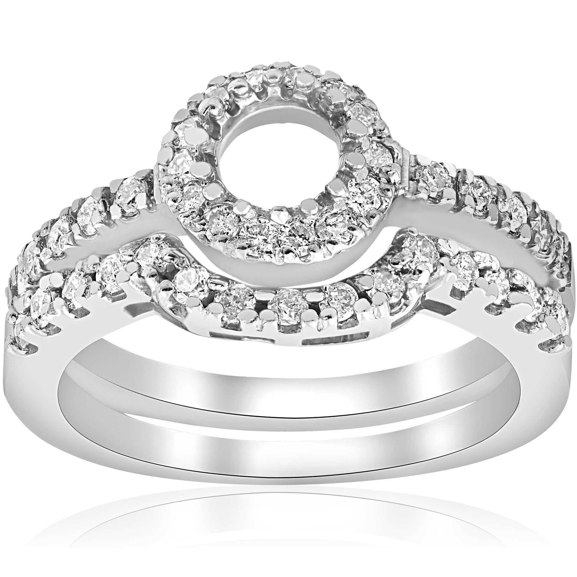 1/2 CT White Gold Diamond Engagement 14K Ring Setting