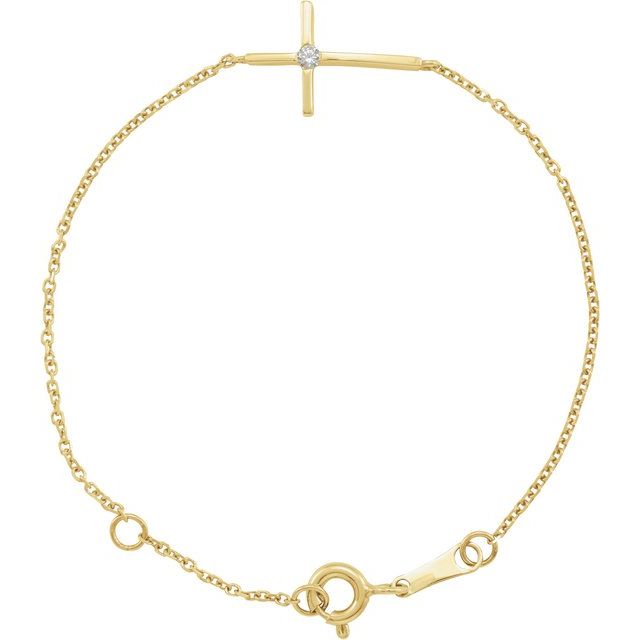 Diamond Bracelet in 14K Yellow Gold