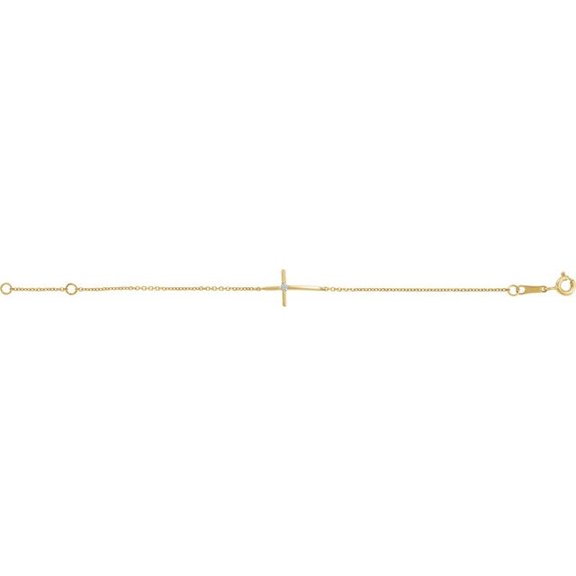 Diamond Bracelet in 14K Yellow Gold