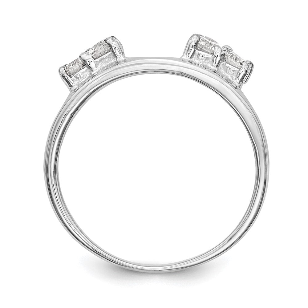 14k White Gold Lab Grown Diamond Wedding Band Ring 0.3ct Clarity- VS Color- G-H