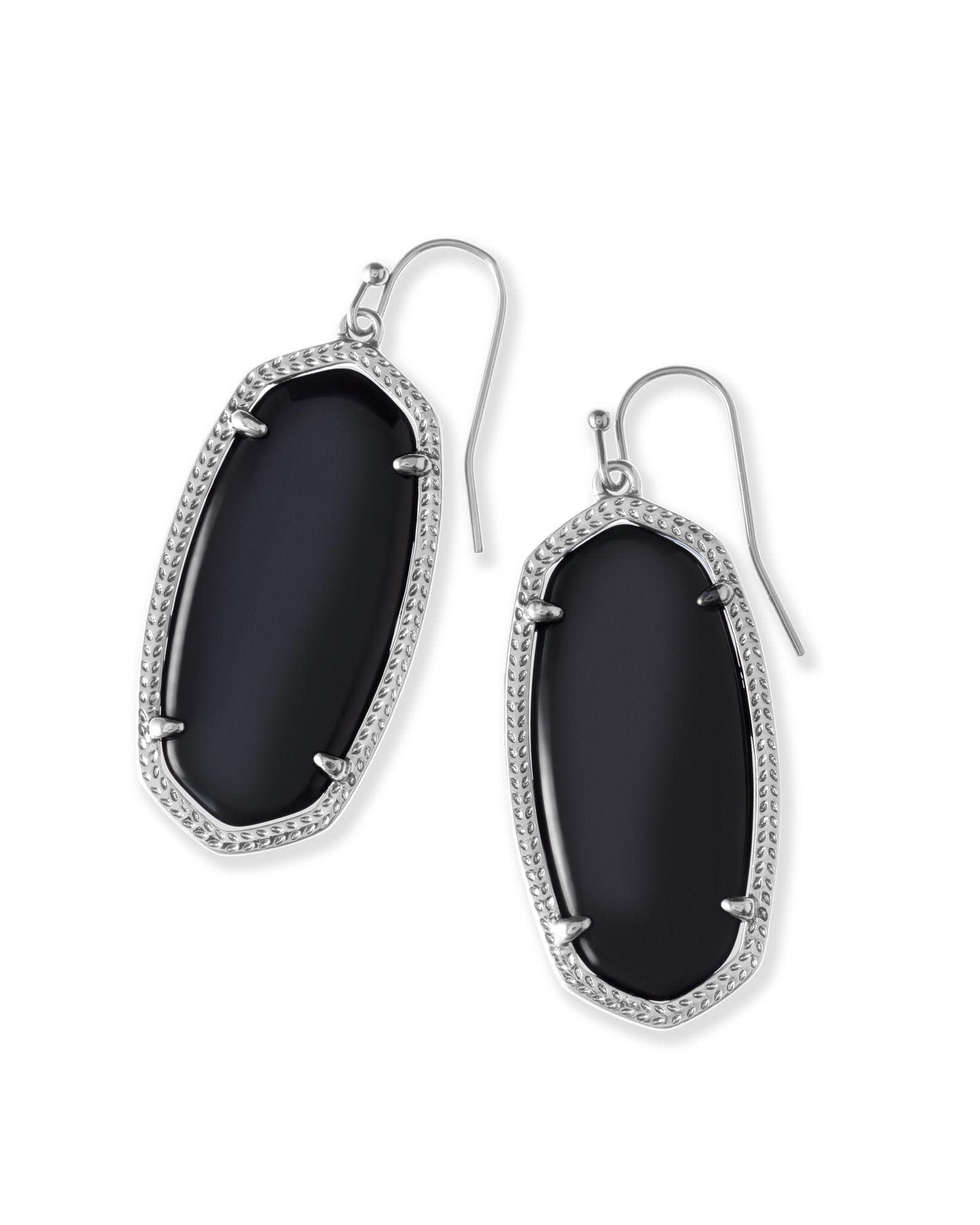 elle-silver-drop-earrings-in-black-opaque-glass-swarovski
