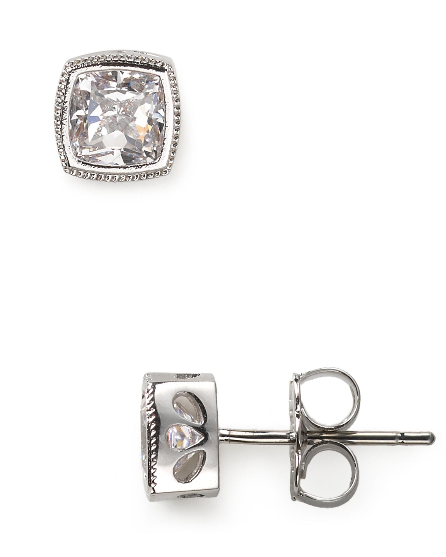 Cushion Cut Stud Earrings