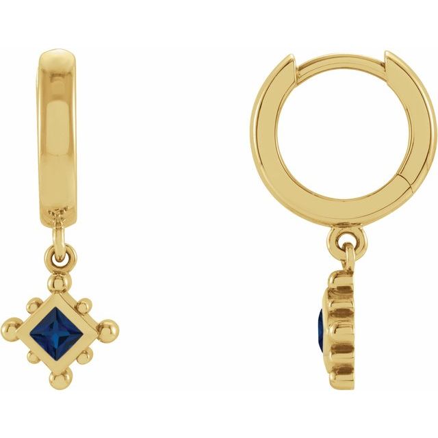 Lab-grown Diamond Hoop Earrings in 14K Rose Gold